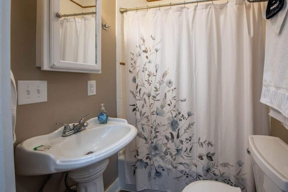 Our bathroom provides everything you need for a comfortable stay.