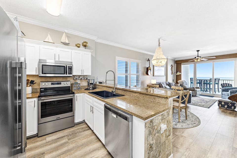 Kitchen with new appliances
