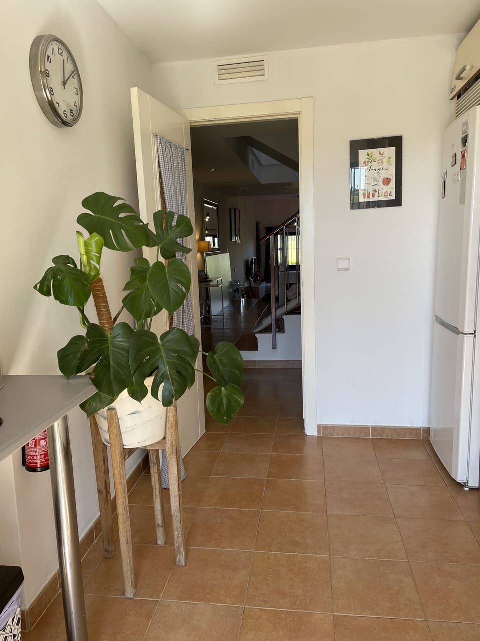 Kitchen leading through to the lounge/dining area 