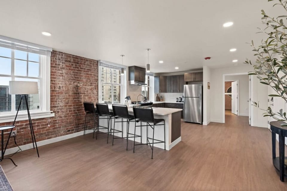 Cook like a chef—stainless steel appliances and a thoughtfully curated setup.