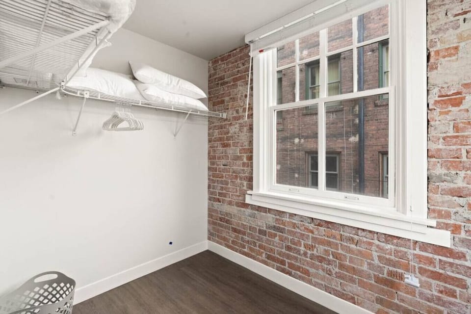Ample closet storage