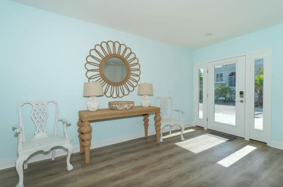 Front entry to Bean Point Beachfront 
