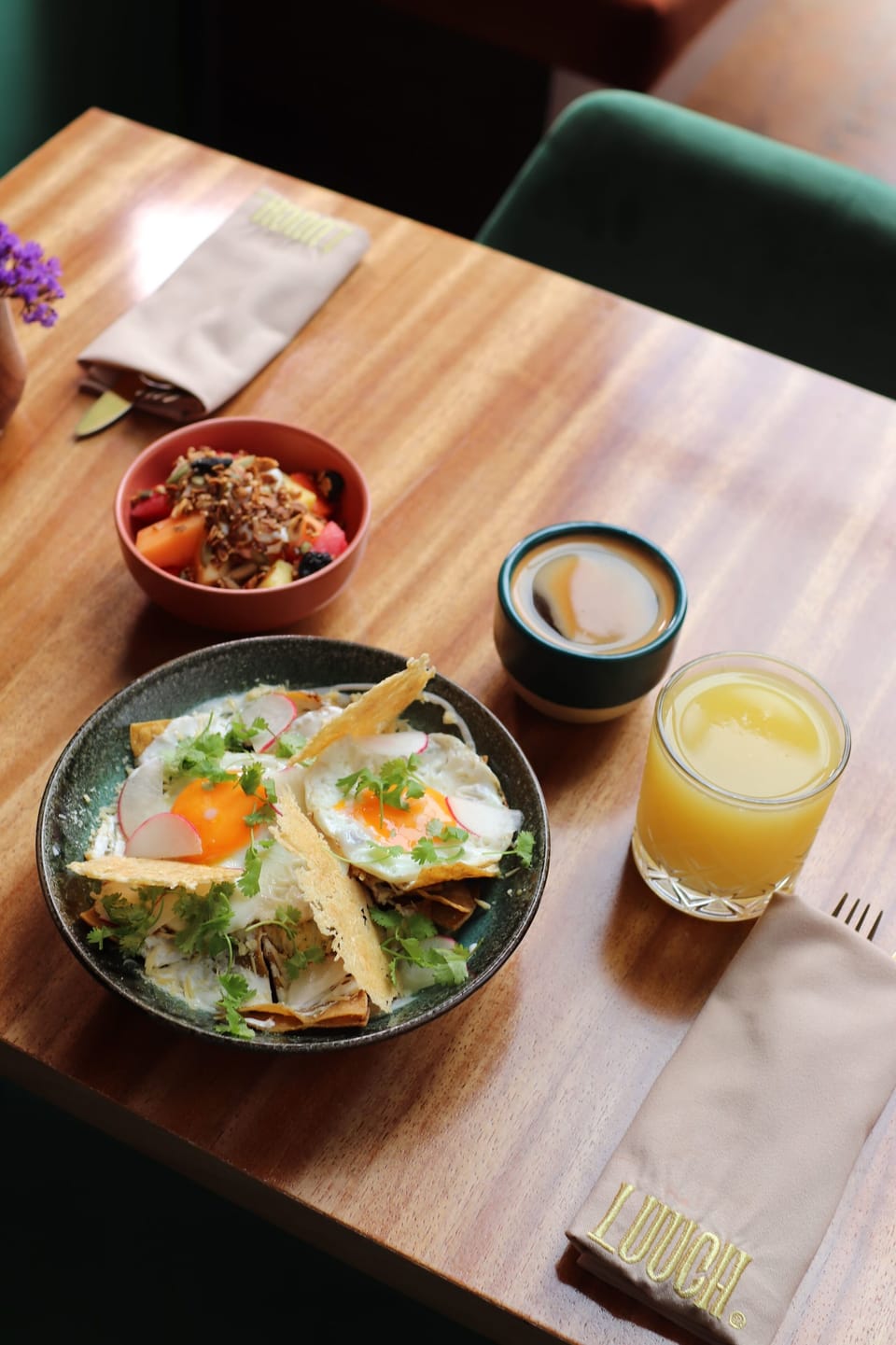 Daily cooked-to-order breakfast for a fee