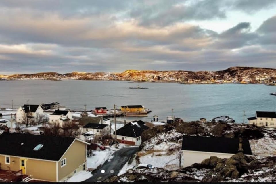 View from behind the home overlooking the harbour. 