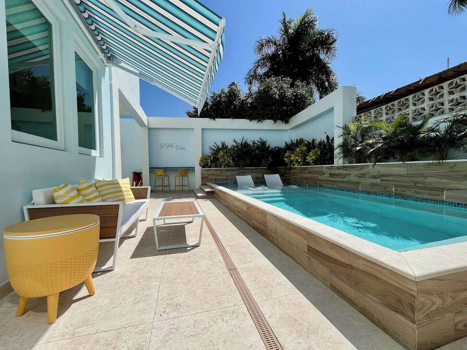 Pool + Patio + Sofa