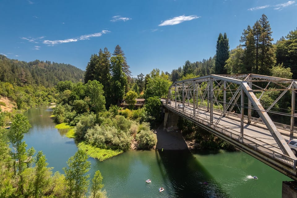 Your view of the Russian River and Hacienda Bridge.