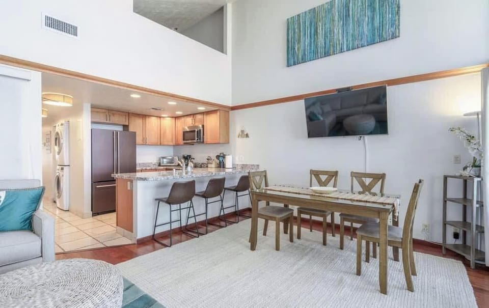 Relax and entertain in our open, airy living space. Perfect for unwinding and enjoying time with loved ones on your next getaway.