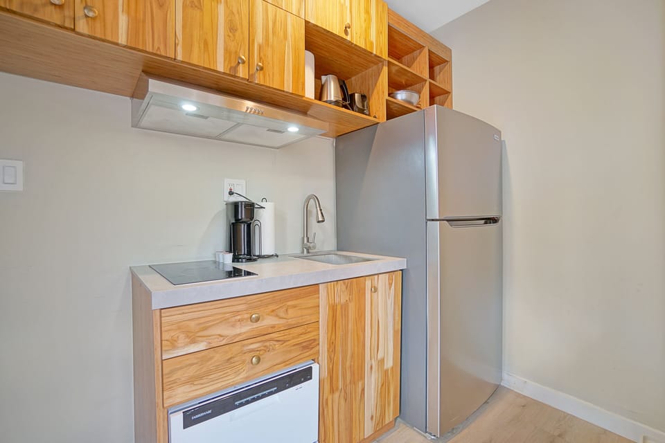 Apartment | Private kitchen | Full-size fridge, microwave, oven, dishwasher