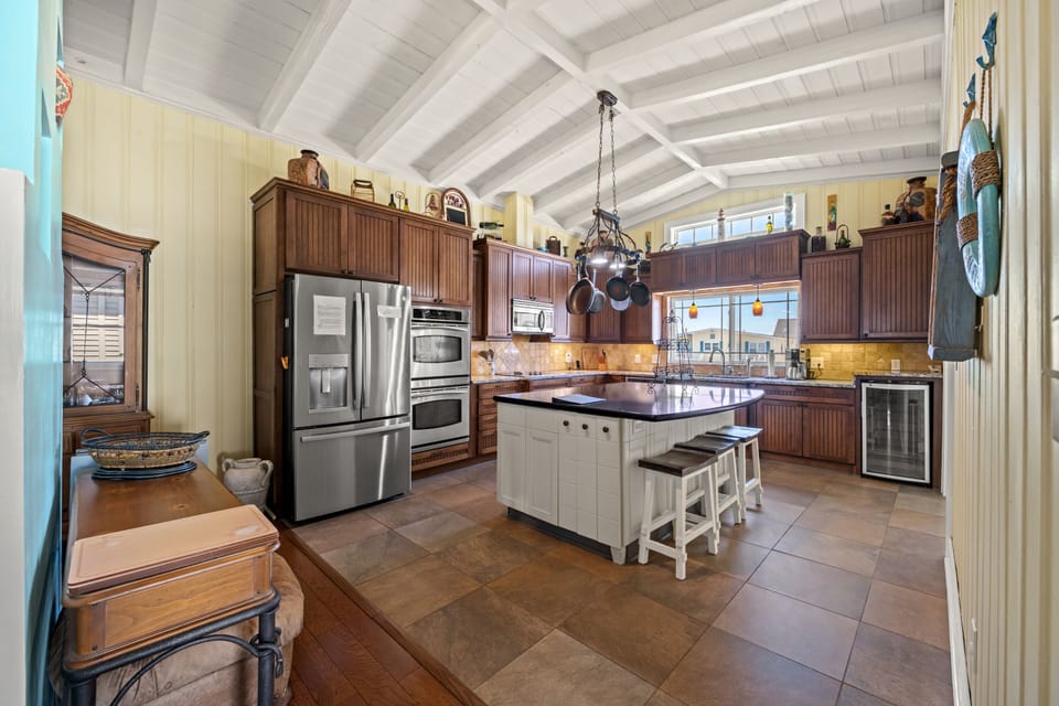 The family chef will love this updated kitchen complete with a huge workspace.