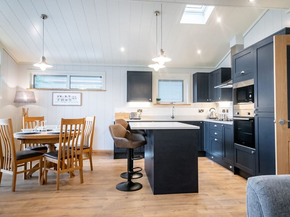 Fridge, dishwasher, electric kettle, toaster