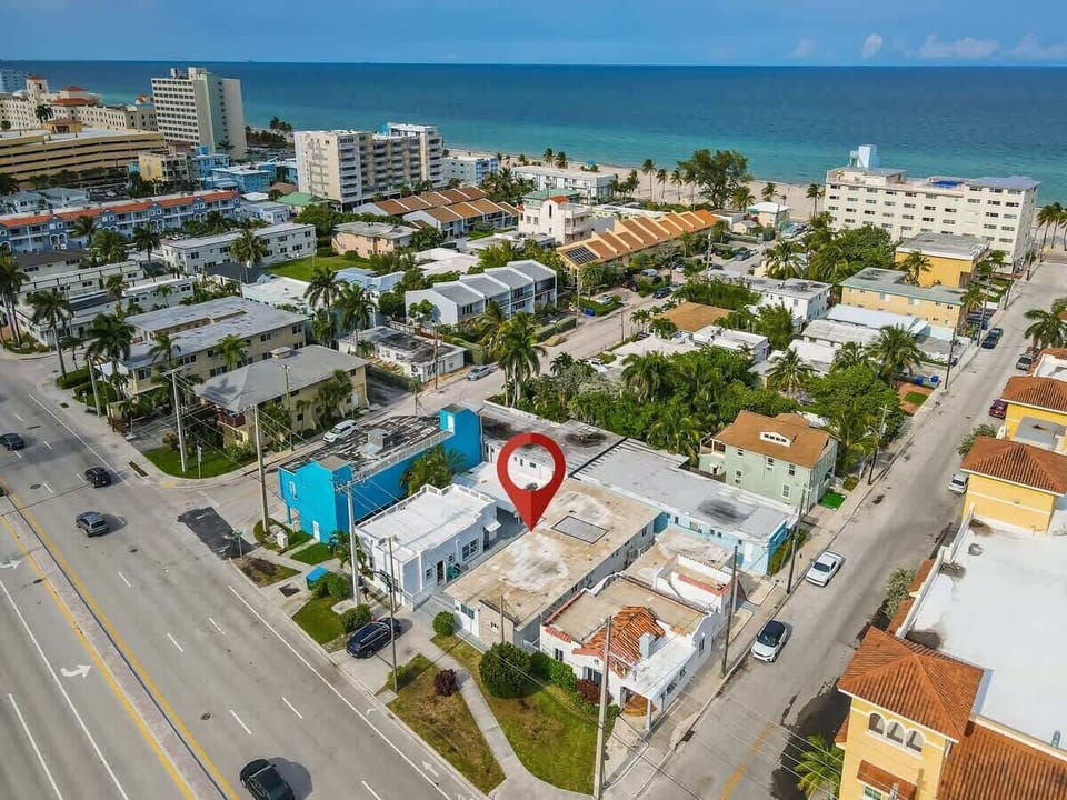 Stay steps from the beach in this prime coastal location. With palm-lined streets and ocean views, this Airbnb is perfect for sunseekers and vacationers.

