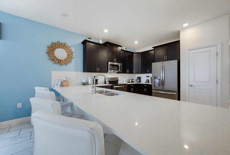 Kitchen island and dining