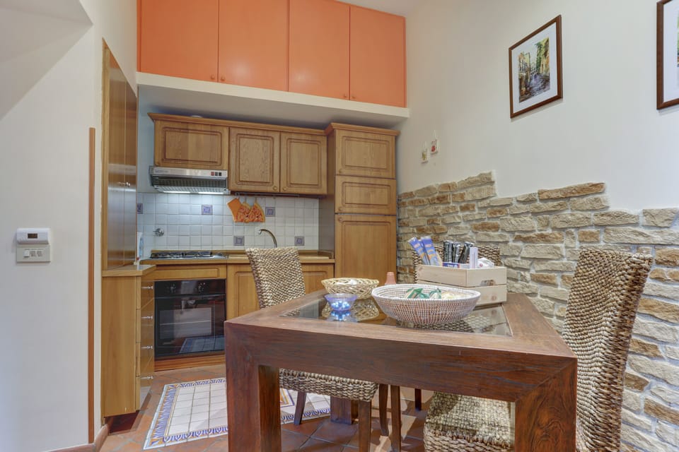 Apartment | Private kitchen | Fridge, oven, stovetop, espresso maker