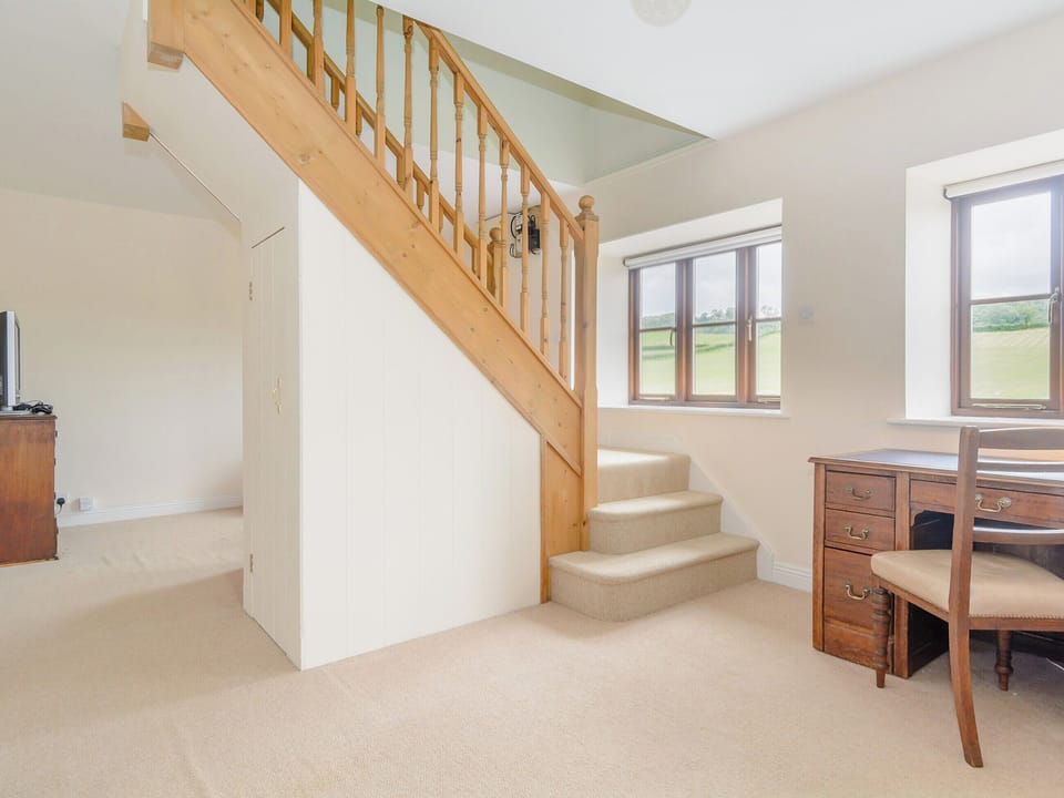 Hallway and stairs | Mulberry Cottage, North Wooton, near Wells