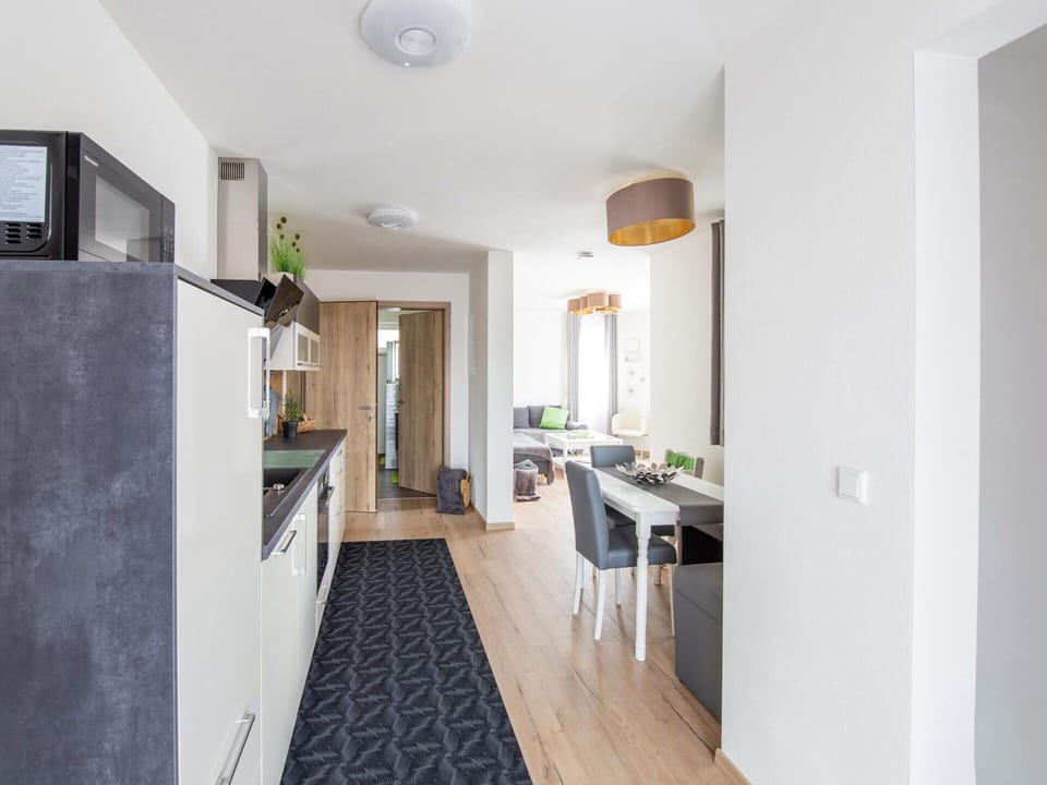 Apartment | Private kitchen | Electric kettle, highchair
