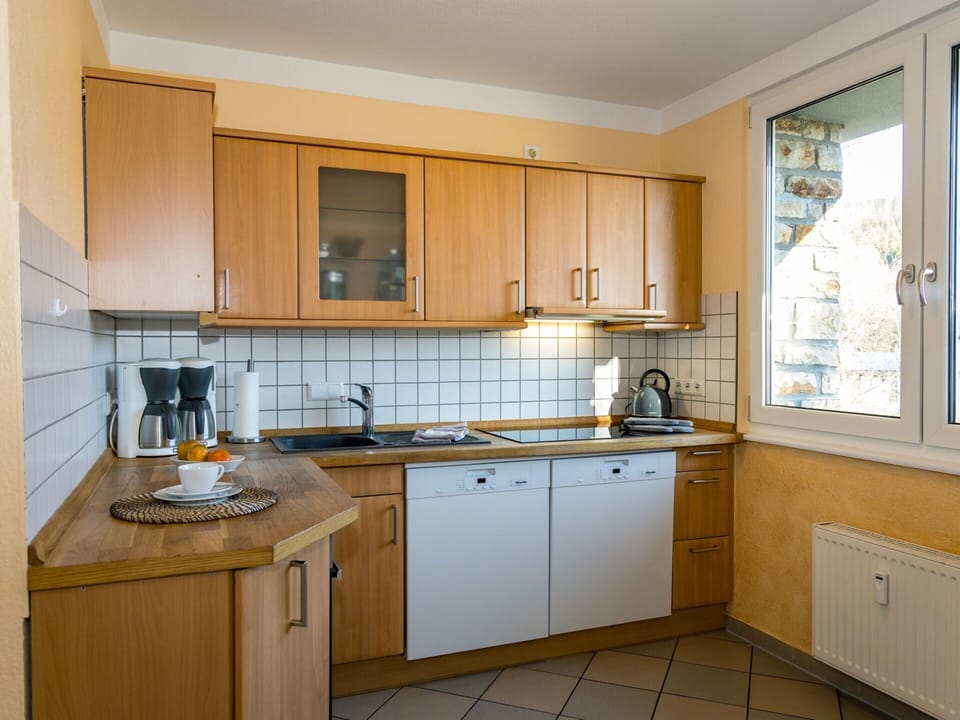 Apartment | Private kitchen | Electric kettle, highchair