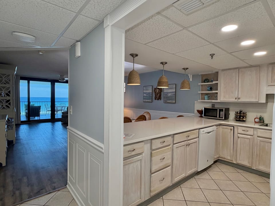 Gourmet Kitchen with Gulf View
