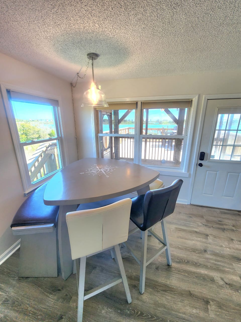compass table for either dinner for 6, or board games for the family