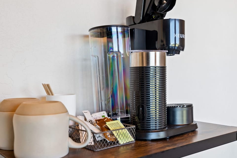 Coffee essentials and picnic supplies