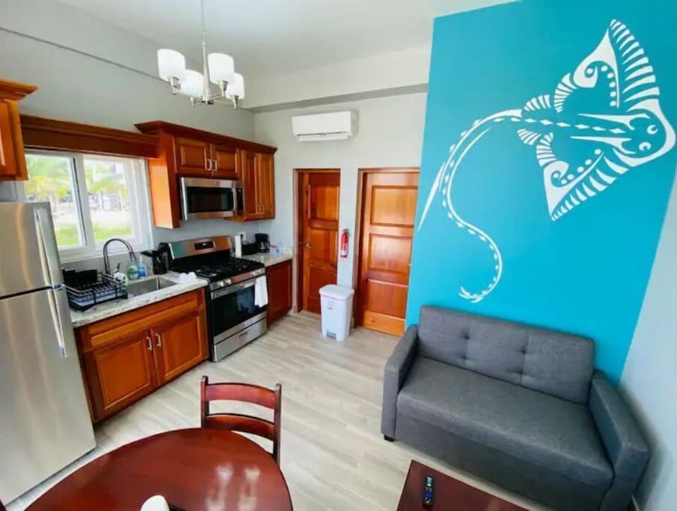 Kitchen and living room