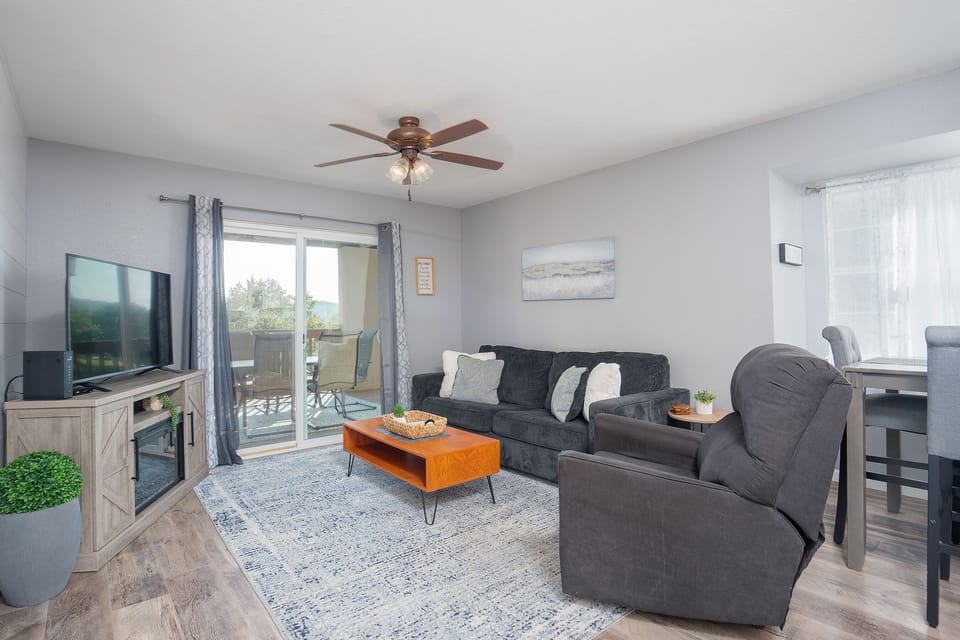 Make lasting memories with loved ones in this inviting condo - gather around the table for a friendly board game competition or snuggle up and enjoy a movie night on the TV in the evenings.