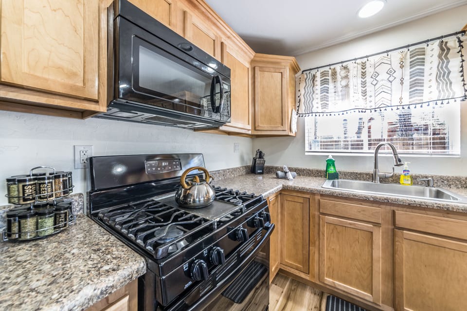 Gas stove is great for cooking!