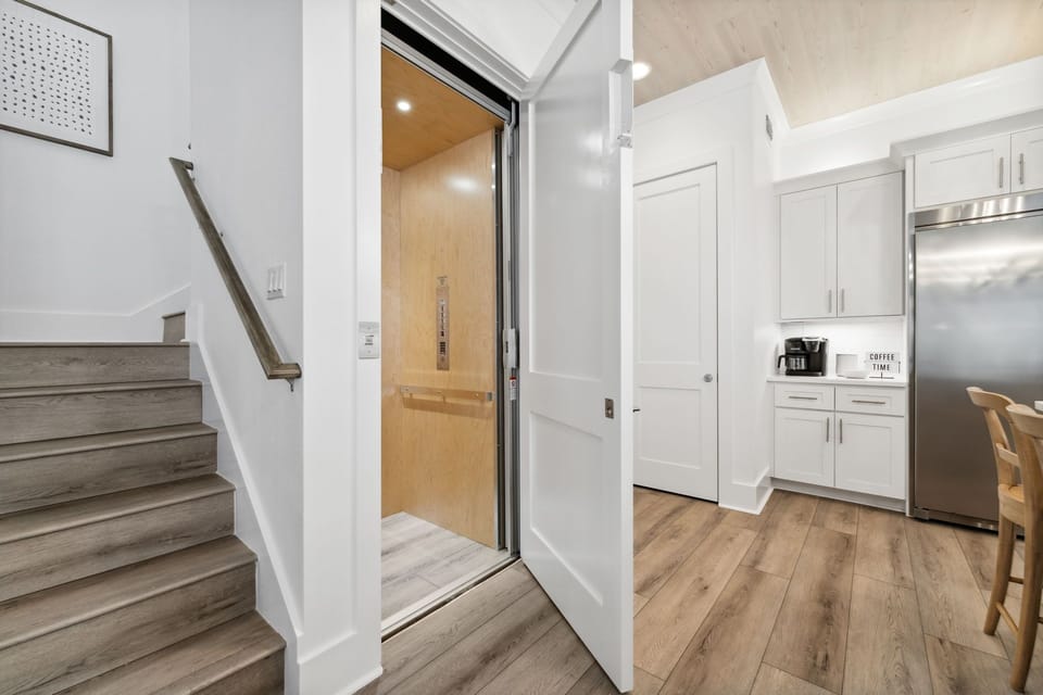 Elevator - Stairs to Second Floor