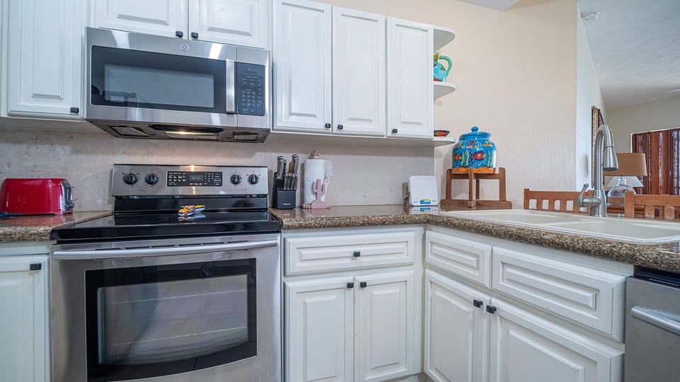 the kitchen