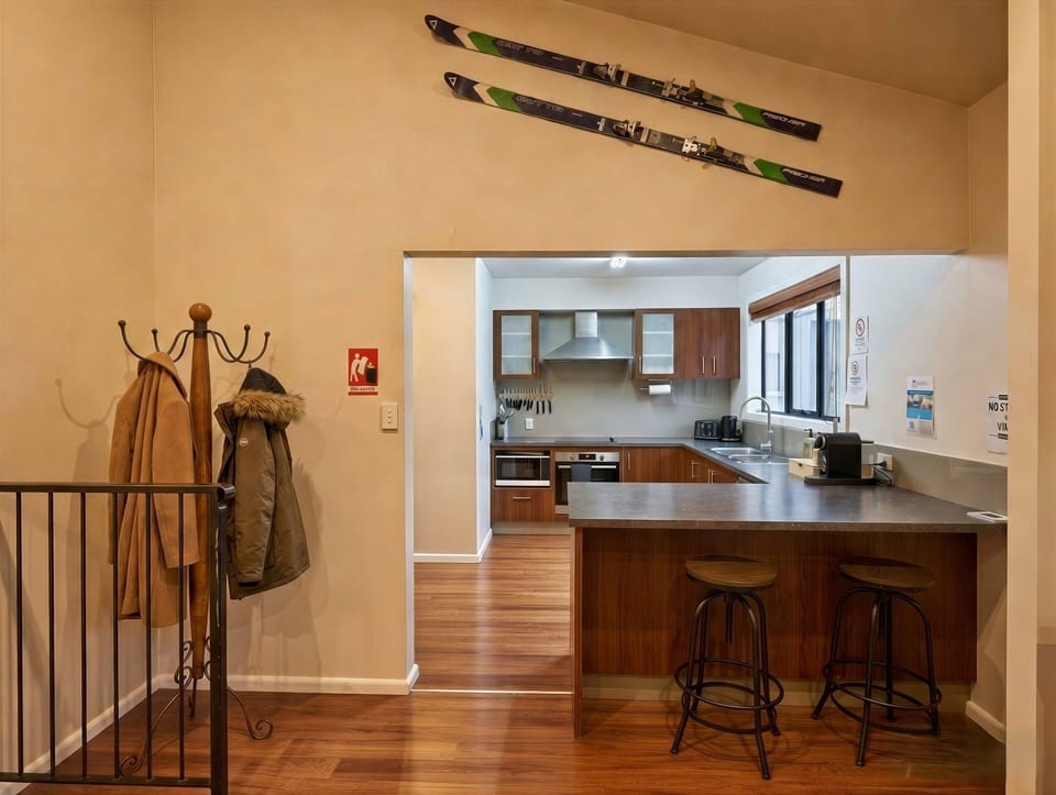 Light-filled open living, dining and kitchen area – ideal for families and group