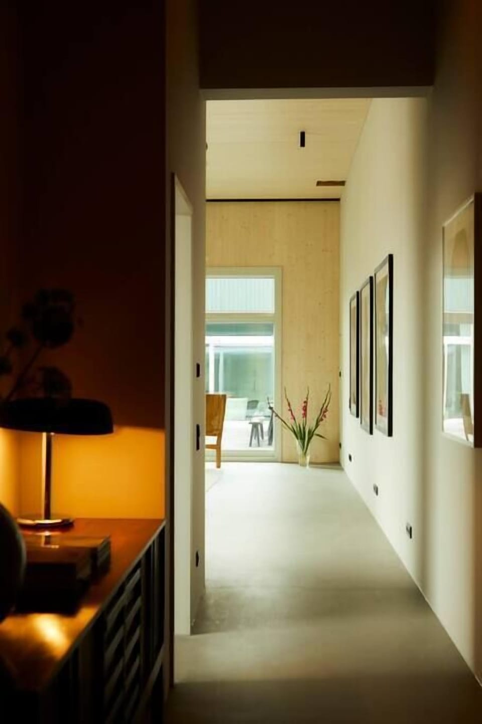 Hallway with with in the living area