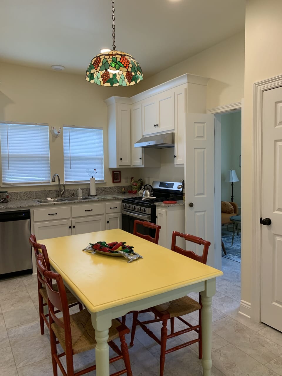 Kitchen - door opens to LA room