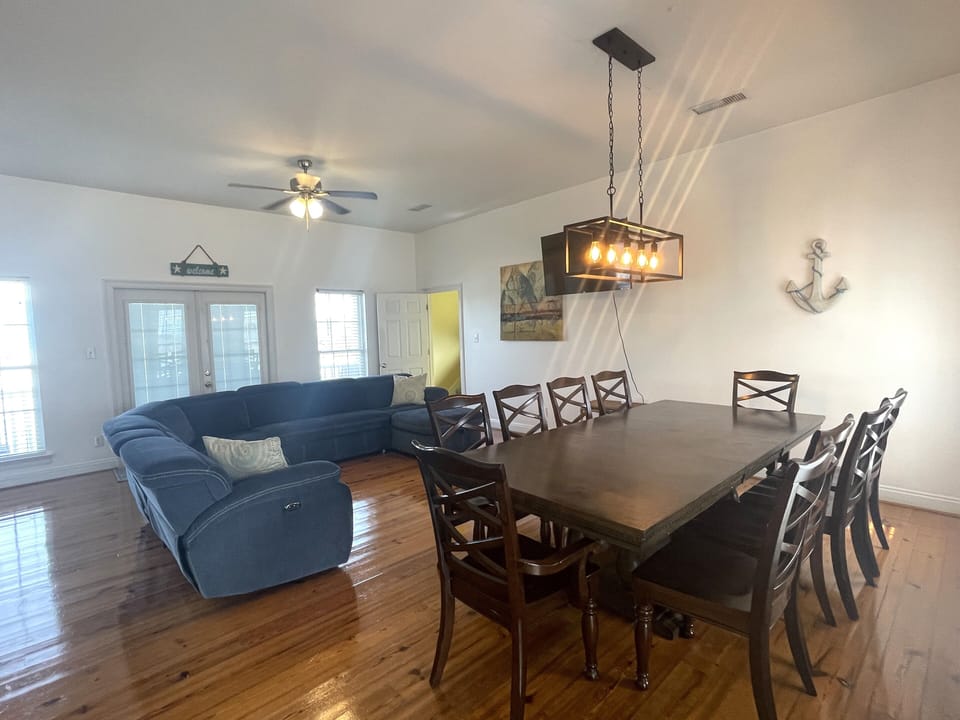 dining and living area