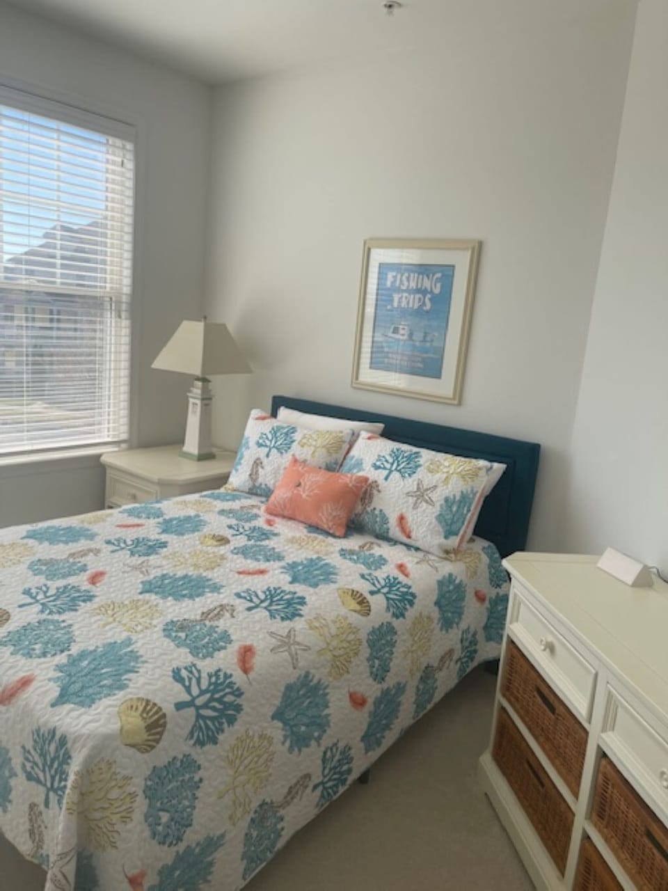 3rd bedroom is bright and sunny with a full bed