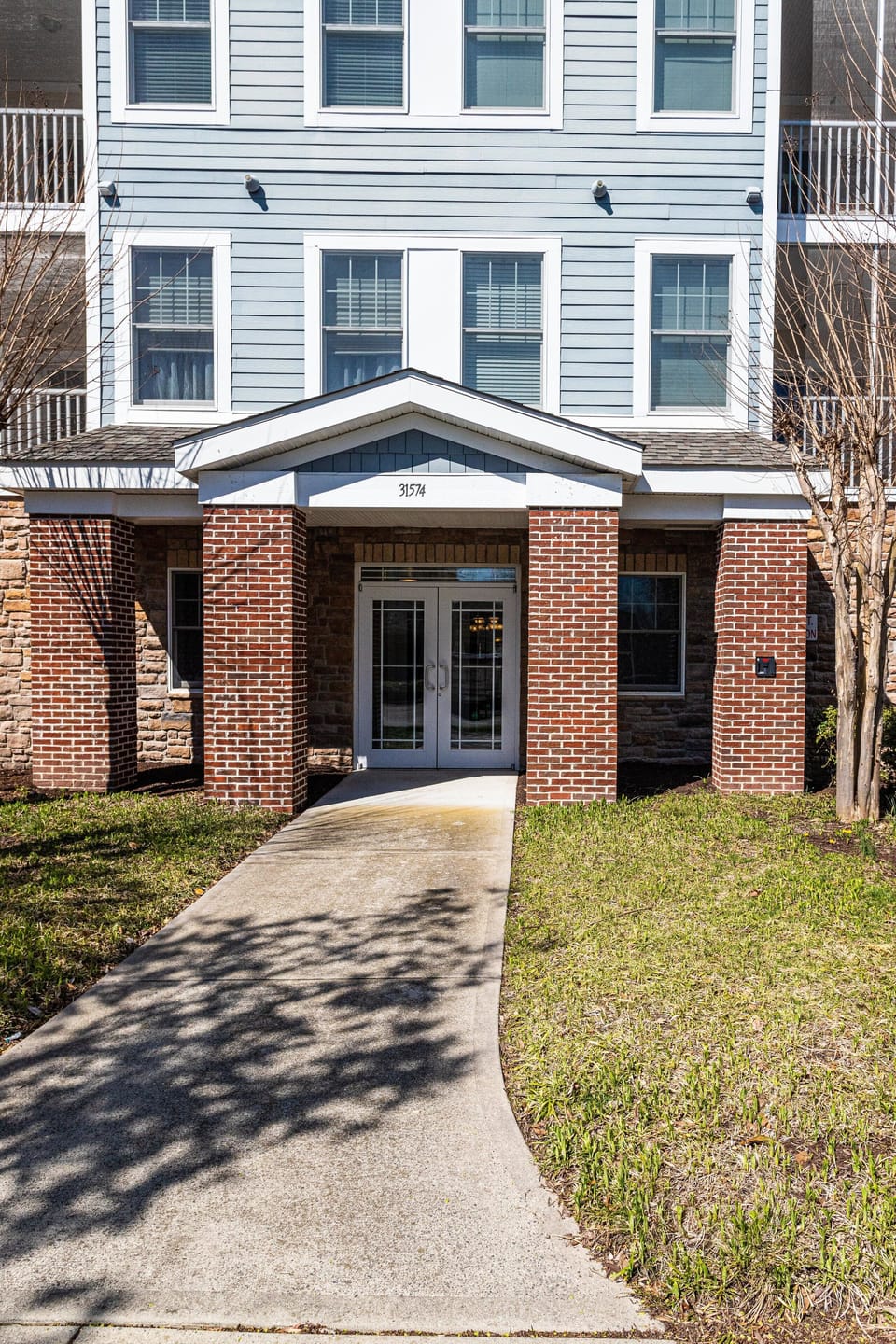 Entrance to condo building.  