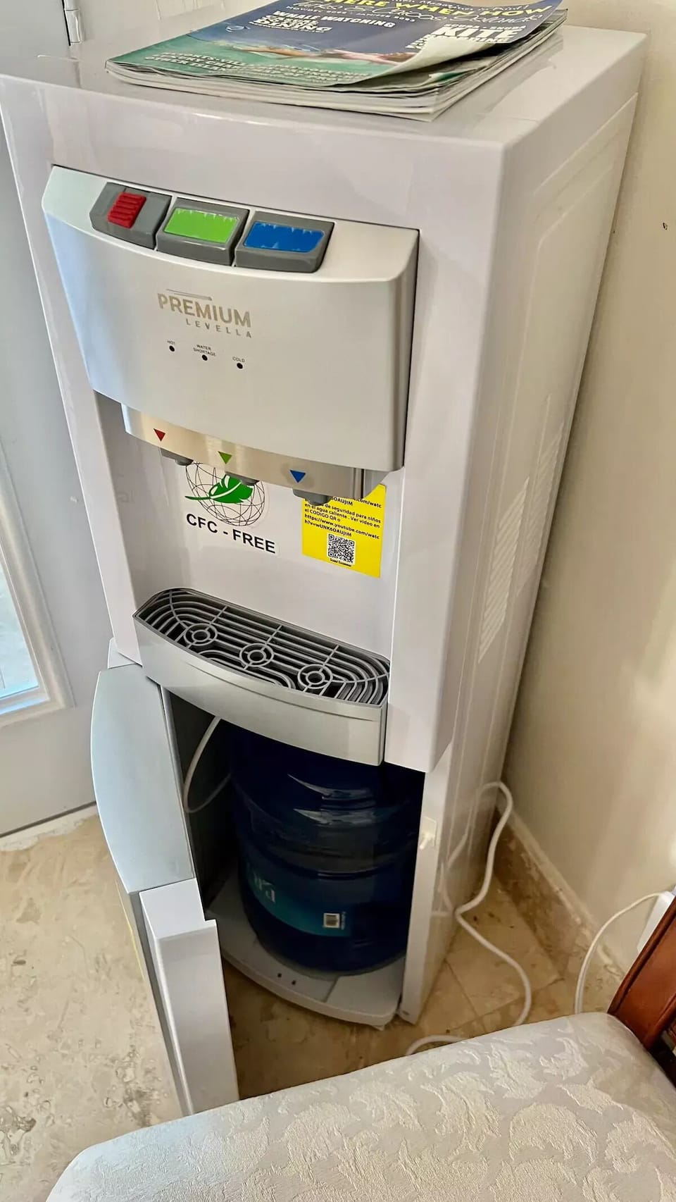 Water Cooler and Heater.  Ready to drink.  Included free of Charge.  