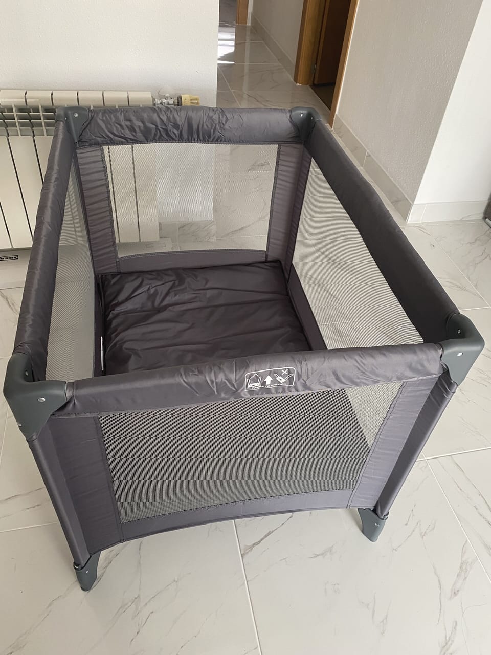 Travel cot available in the property
