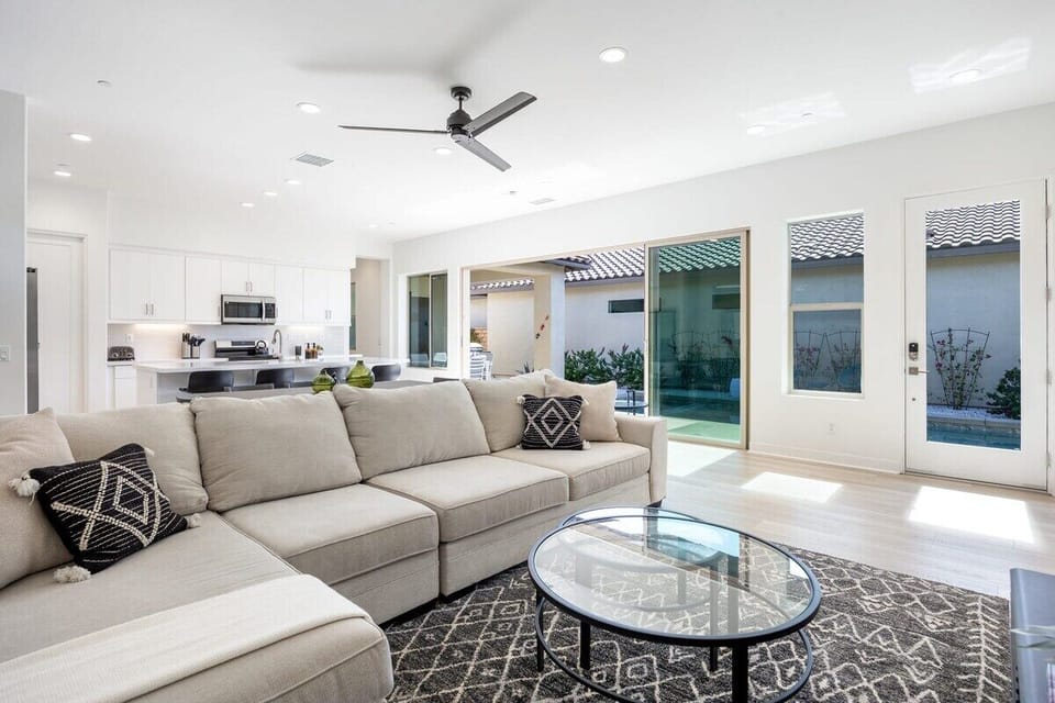 Comfortable living area to relax and recharge.