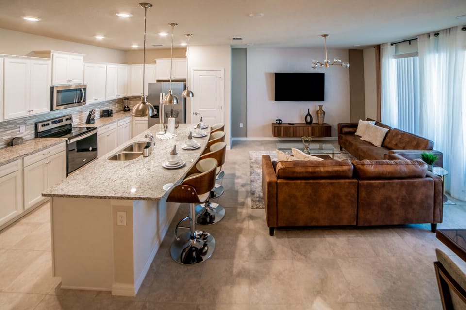 living and kitchen