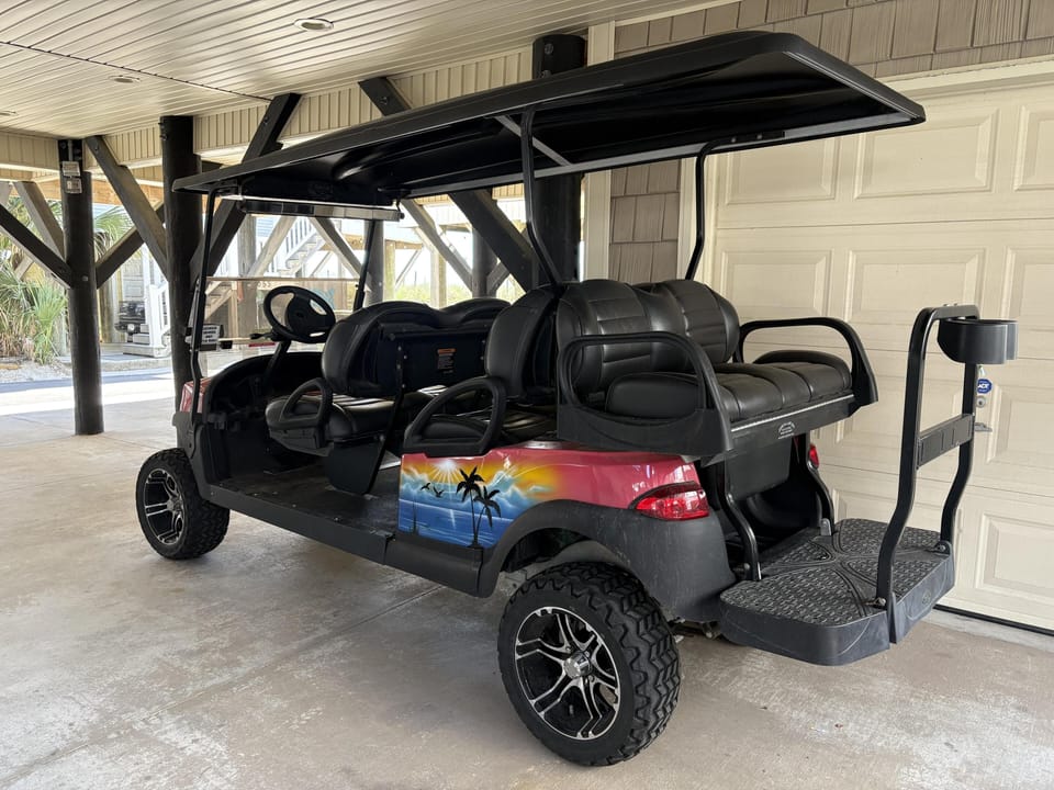 Optional Limo cart, contact me for details. Must be 21 to drive.