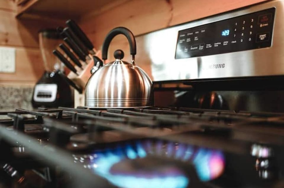 Upgraded gas stove and oven.