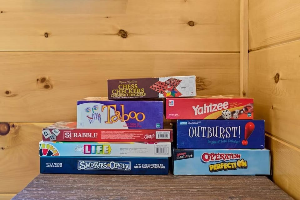 A collection of classic board games for family-friendly entertainment.