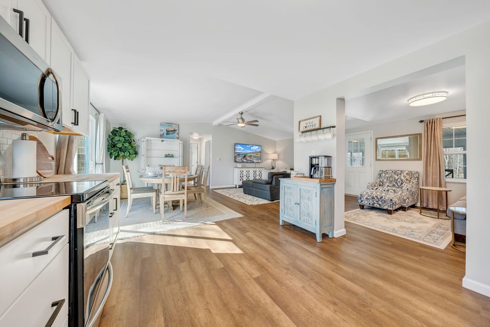 Spacious, open, sunny, and bright! This house makes you happy as soon as you walk in!
