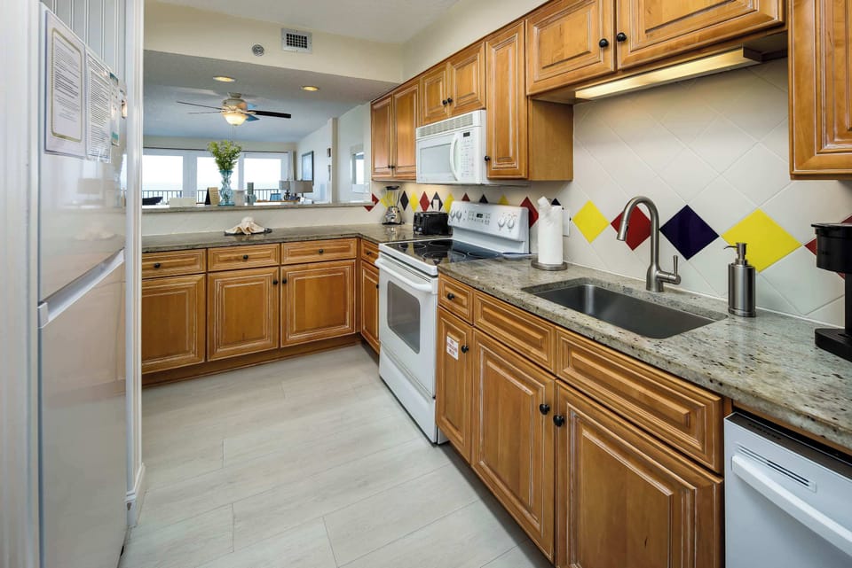 Fully stocked kitchen