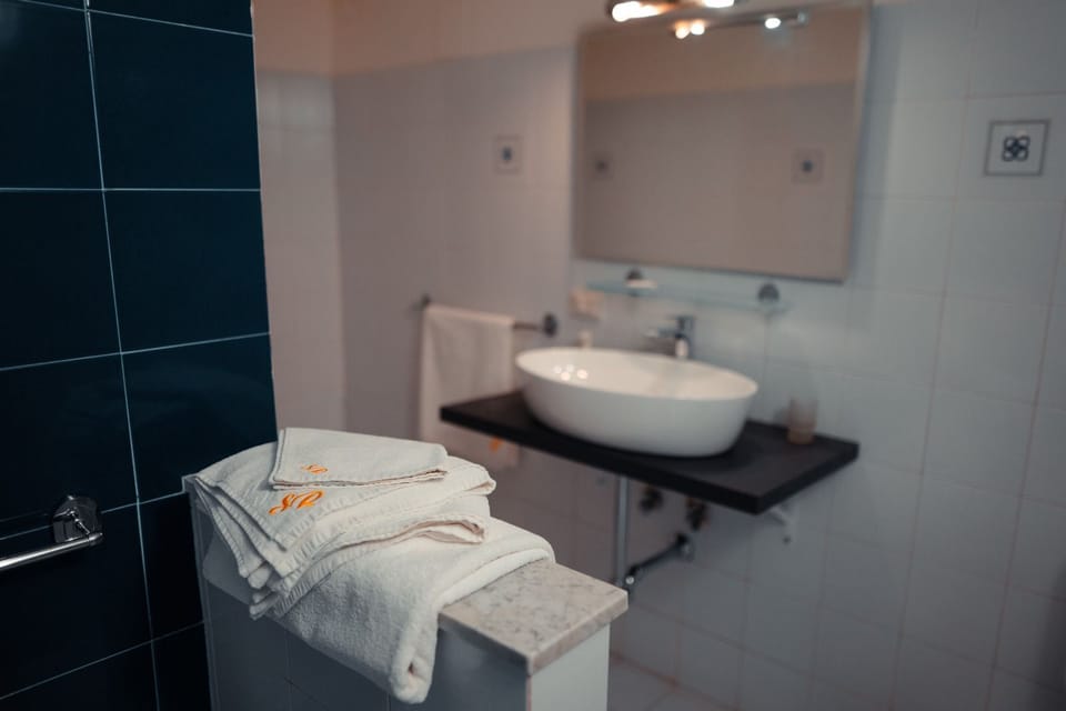 Free toiletries, hair dryer, bidet, towels