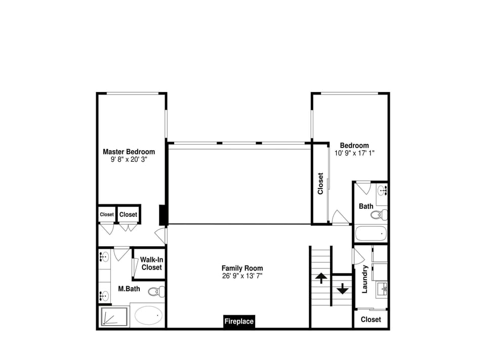 En Soleil #1522 West | Floor Plan, Second Floor