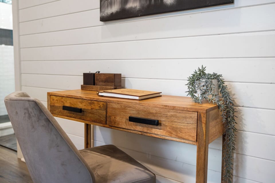 Looking for a desk for your computer or workspace while traveling to the cabin? We've got you covered!