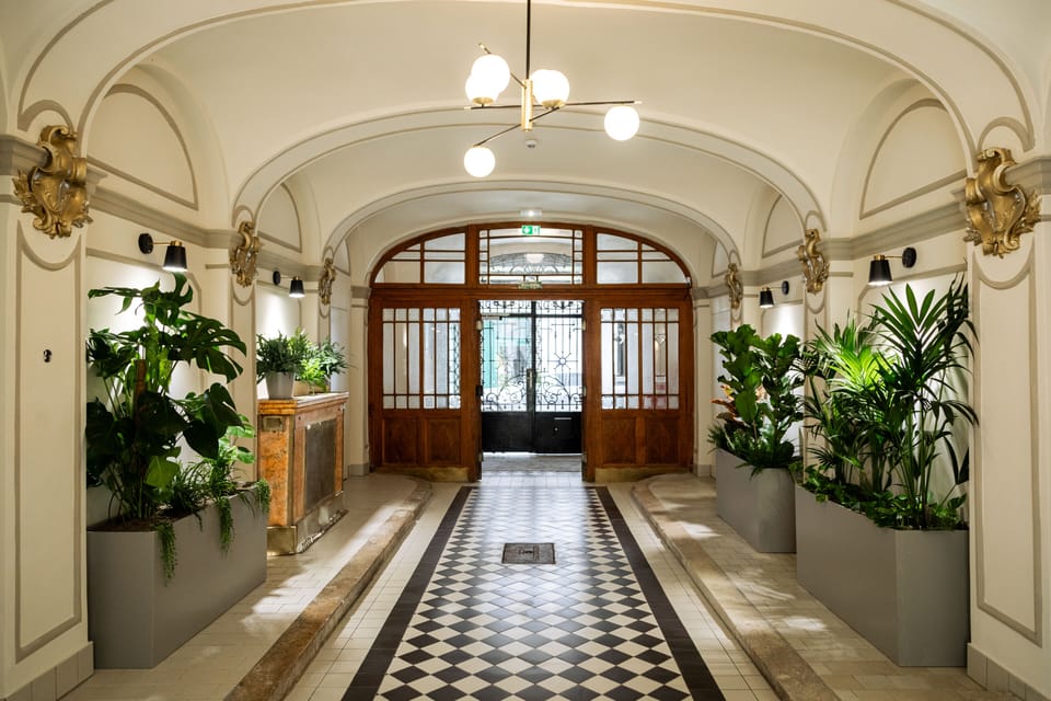 Interior entrance