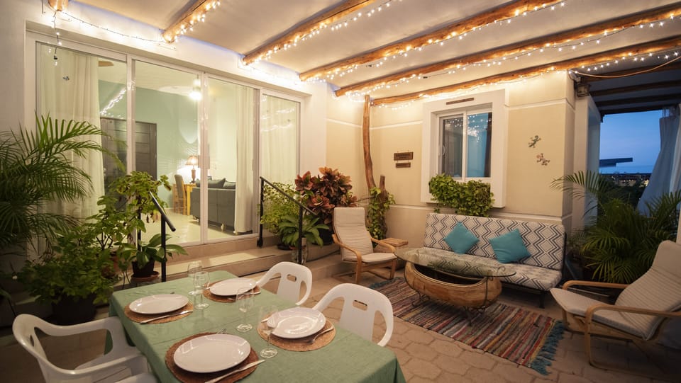Downstairs patio
