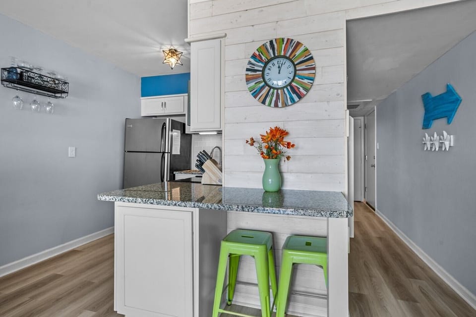 Kitchen with Extra Bar Seating