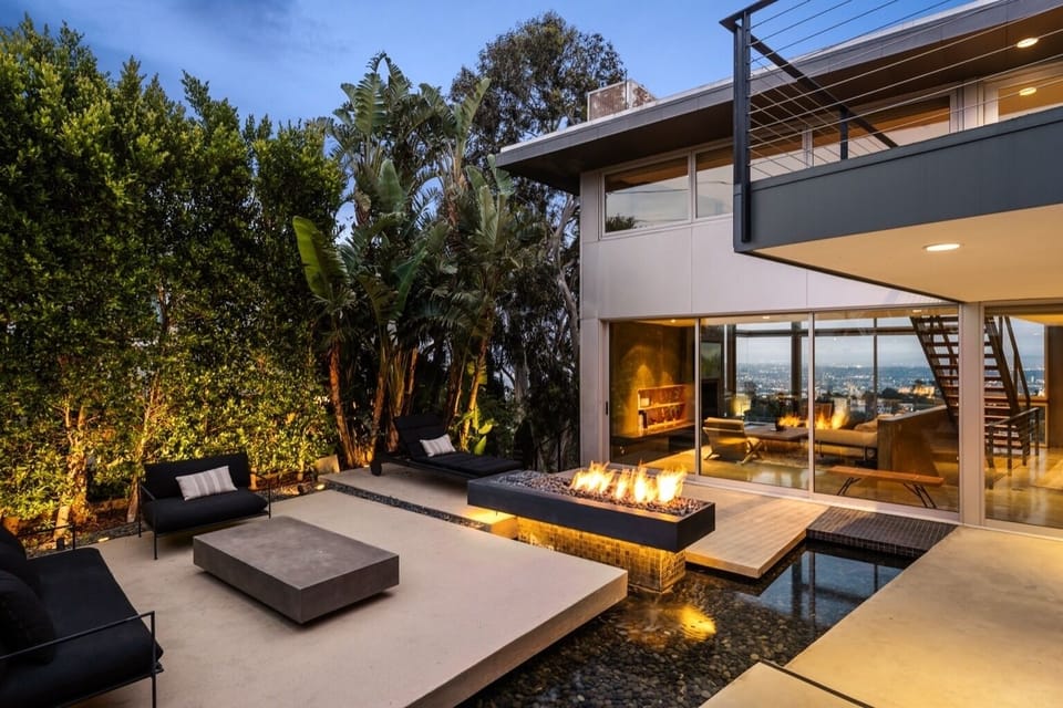 Hollywood Hills Zen retreat blending modern architecture with Japanese serenity.
